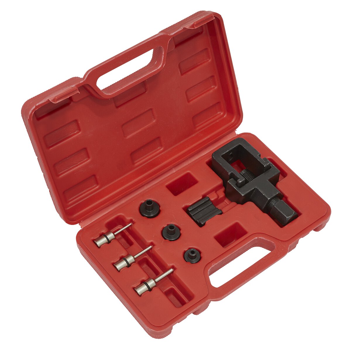 Motorcycle Chain Splitter & Riveting Tool Set - Heavy-Duty