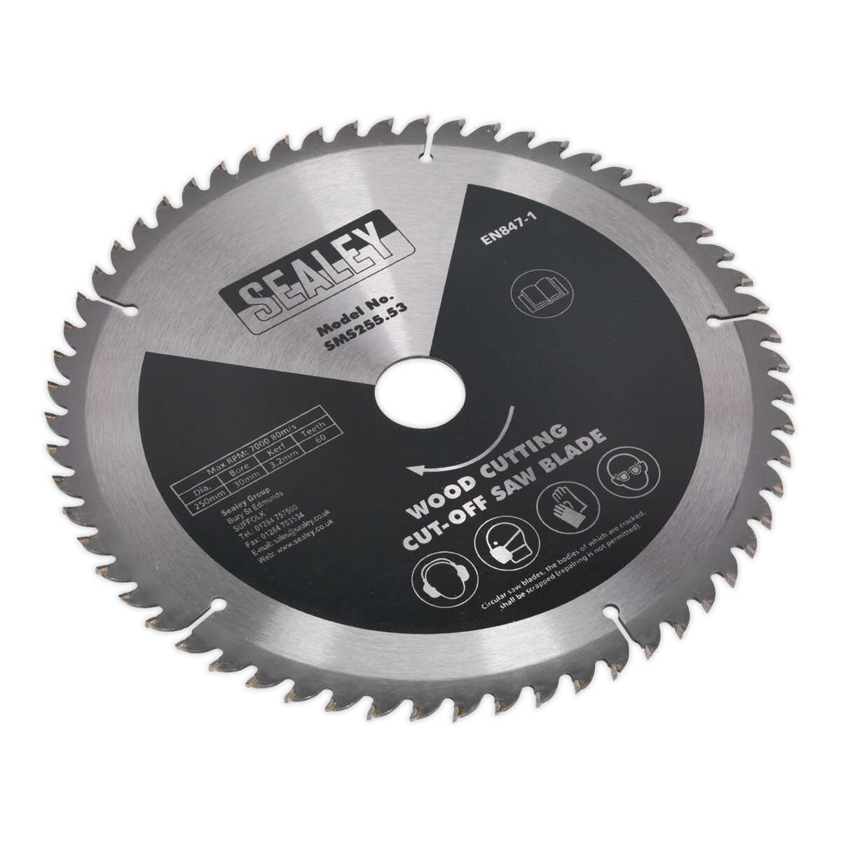 Cut-Off Saw Blade 250 x 3.2mm 30mm 60tpu