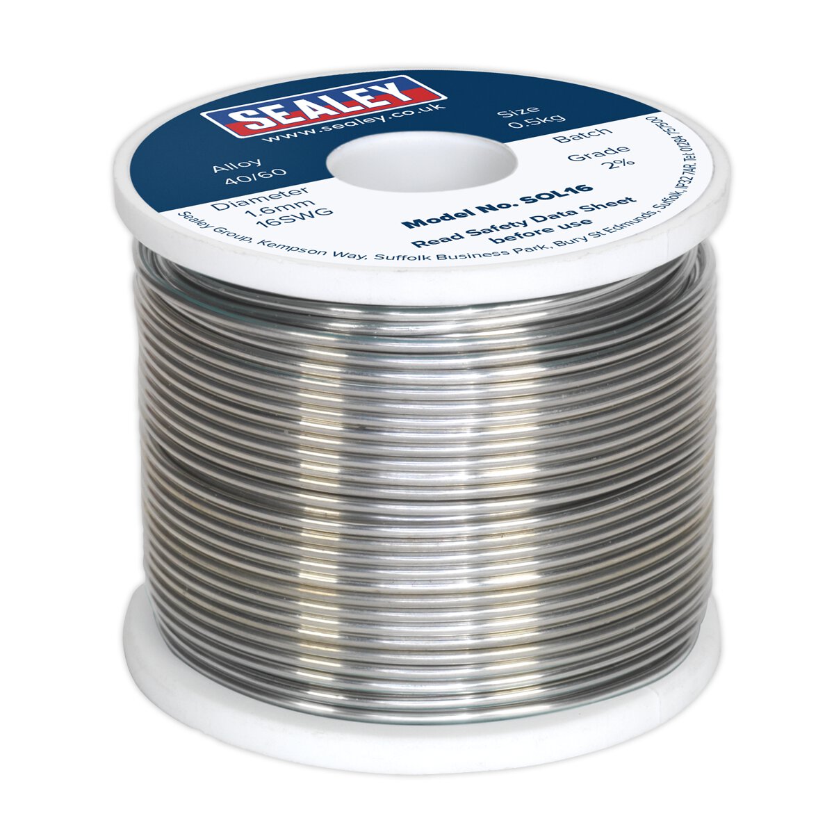 Solder Wire Quick Flow 1.6mm/16SWG 40/60 0.5kg Reel
