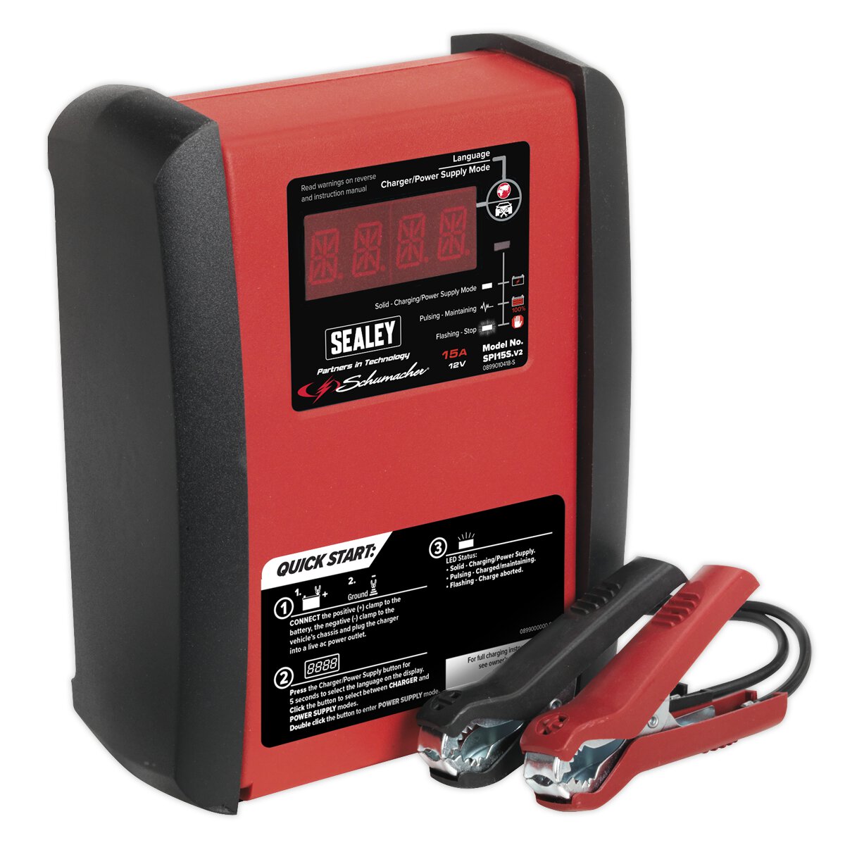Schumacher® Intelligent Speed Charge Battery Charger 15A 12V