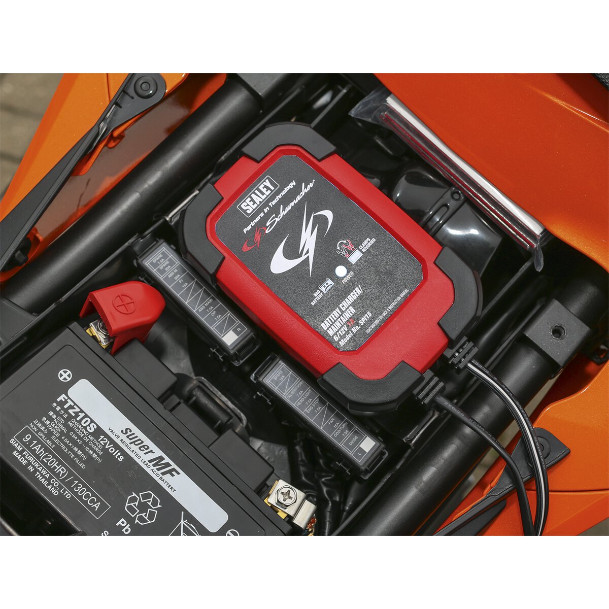Schumacher® Intelligent Speed Charge Battery Charger 1A 6/12V