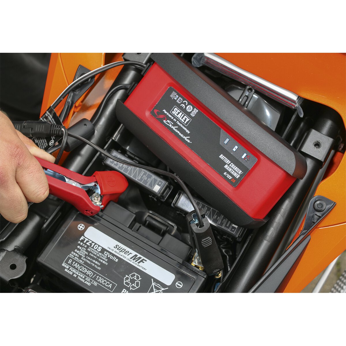 Schumacher® Intelligent Speed Charge Battery Charger 2Amp 6/12V