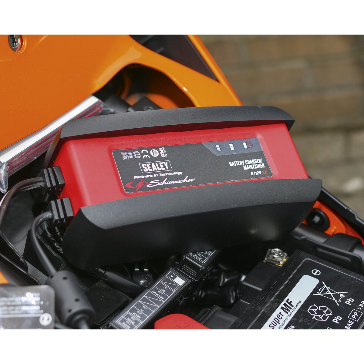 Schumacher® Intelligent Speed Charge Battery Charger 2Amp 6/12V