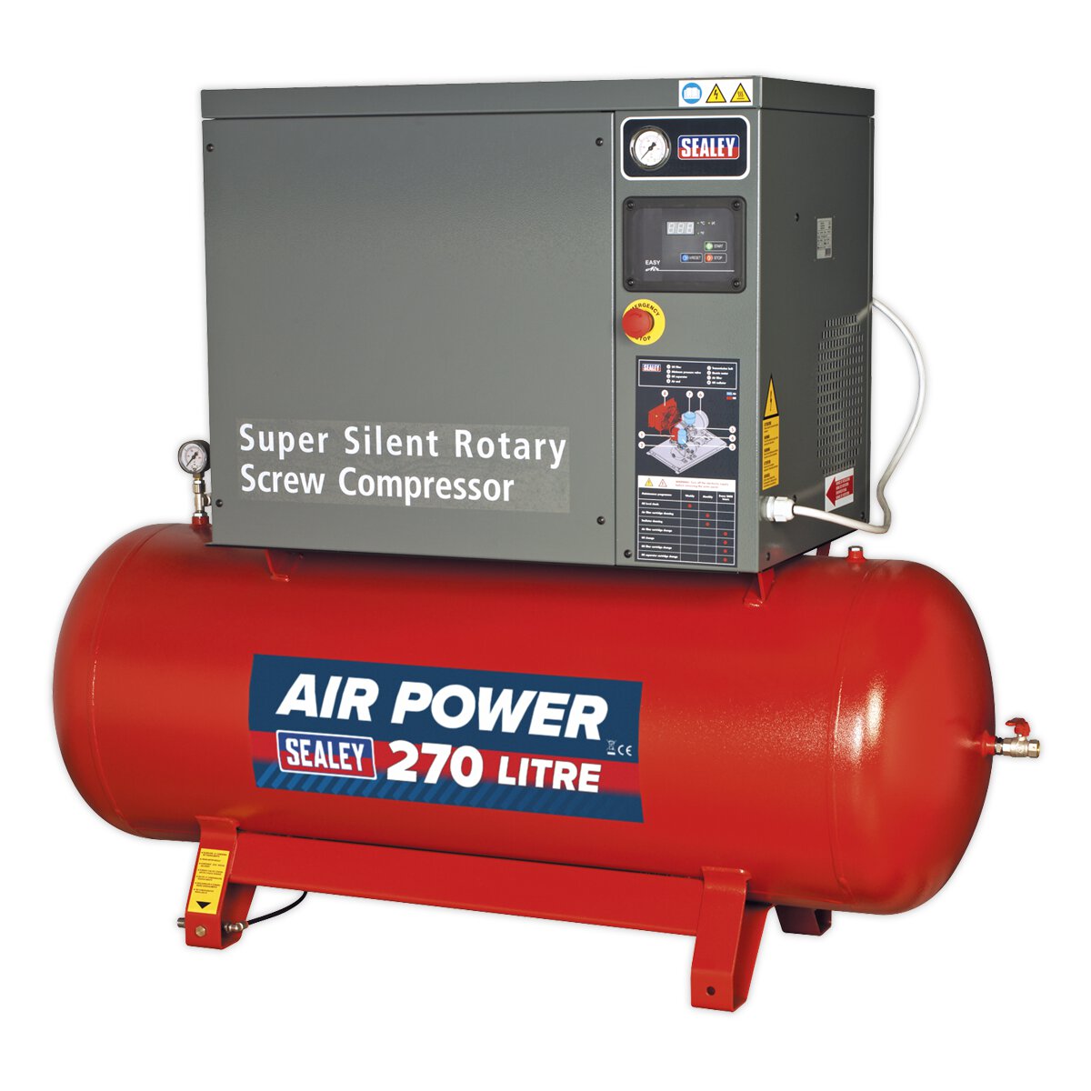 Screw Compressor 270L 10hp 3ph Low Noise