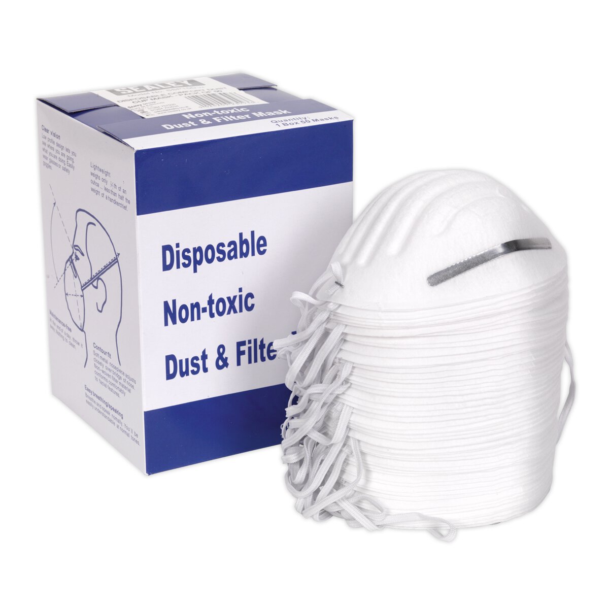 Disposable Comfort Cup Mask Pack of 50
