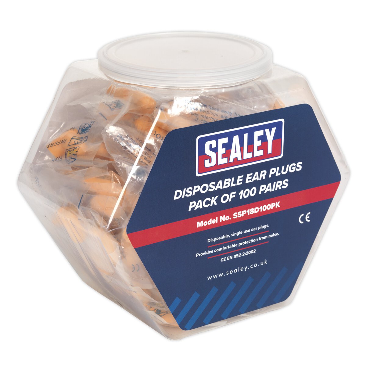 Ear Plugs Disposable Pack of 100 Pairs