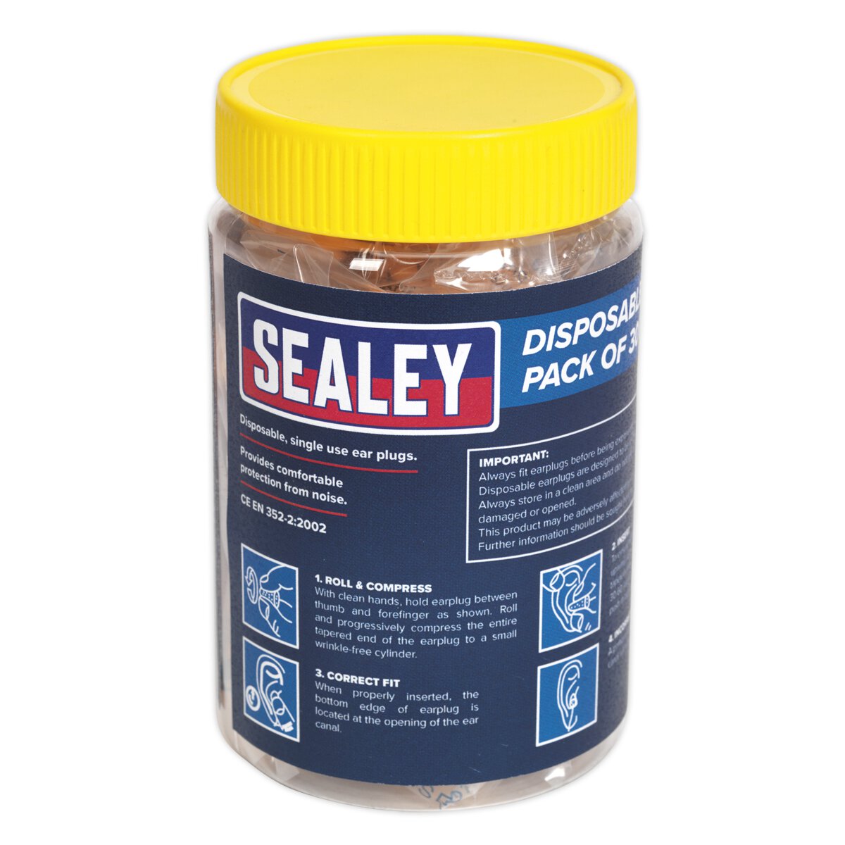 Ear Plugs Disposable Pack of 30 Pairs