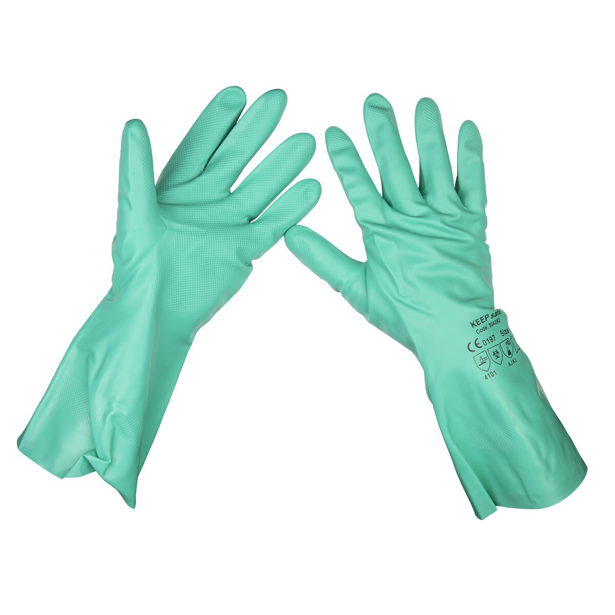 Nitrile Gauntlets for use with Thinners 355mm Cuffed Pair