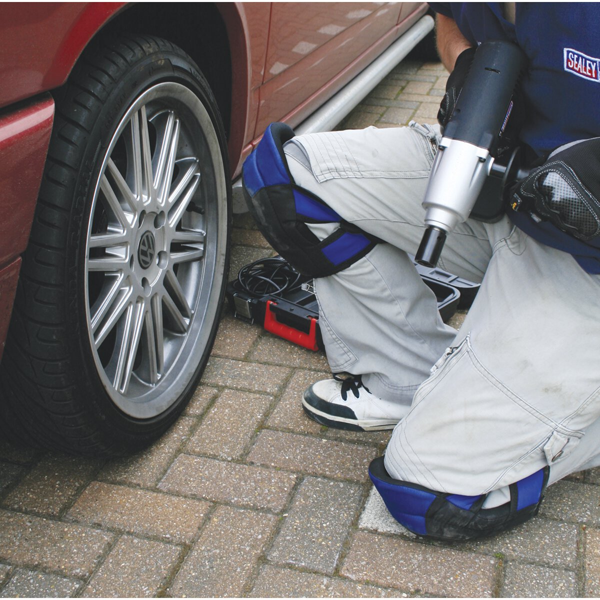Heavy-Duty Double Gel Knee Pads - Pair