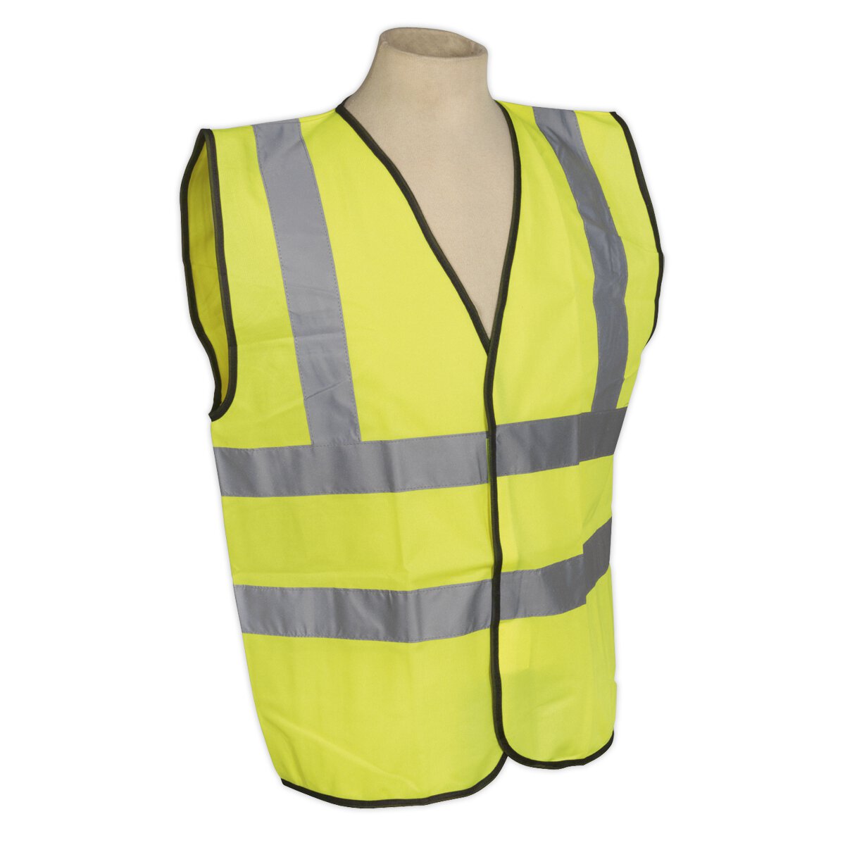 High Visibility Waistcoat EN ISO 20471 Large
