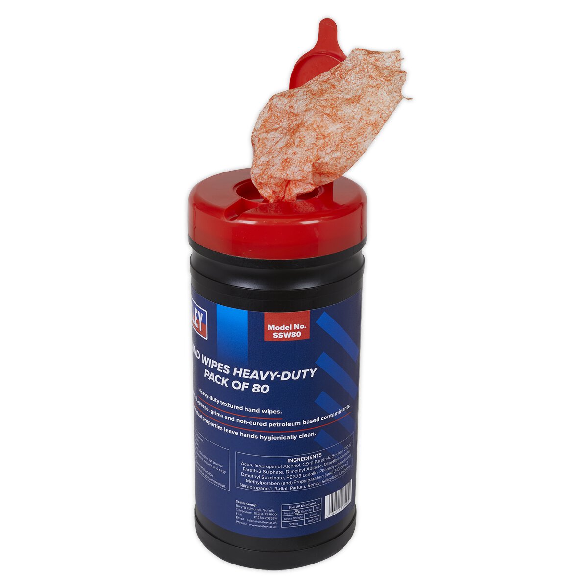 Hand Wipes Heavy-Duty Pack of 80
