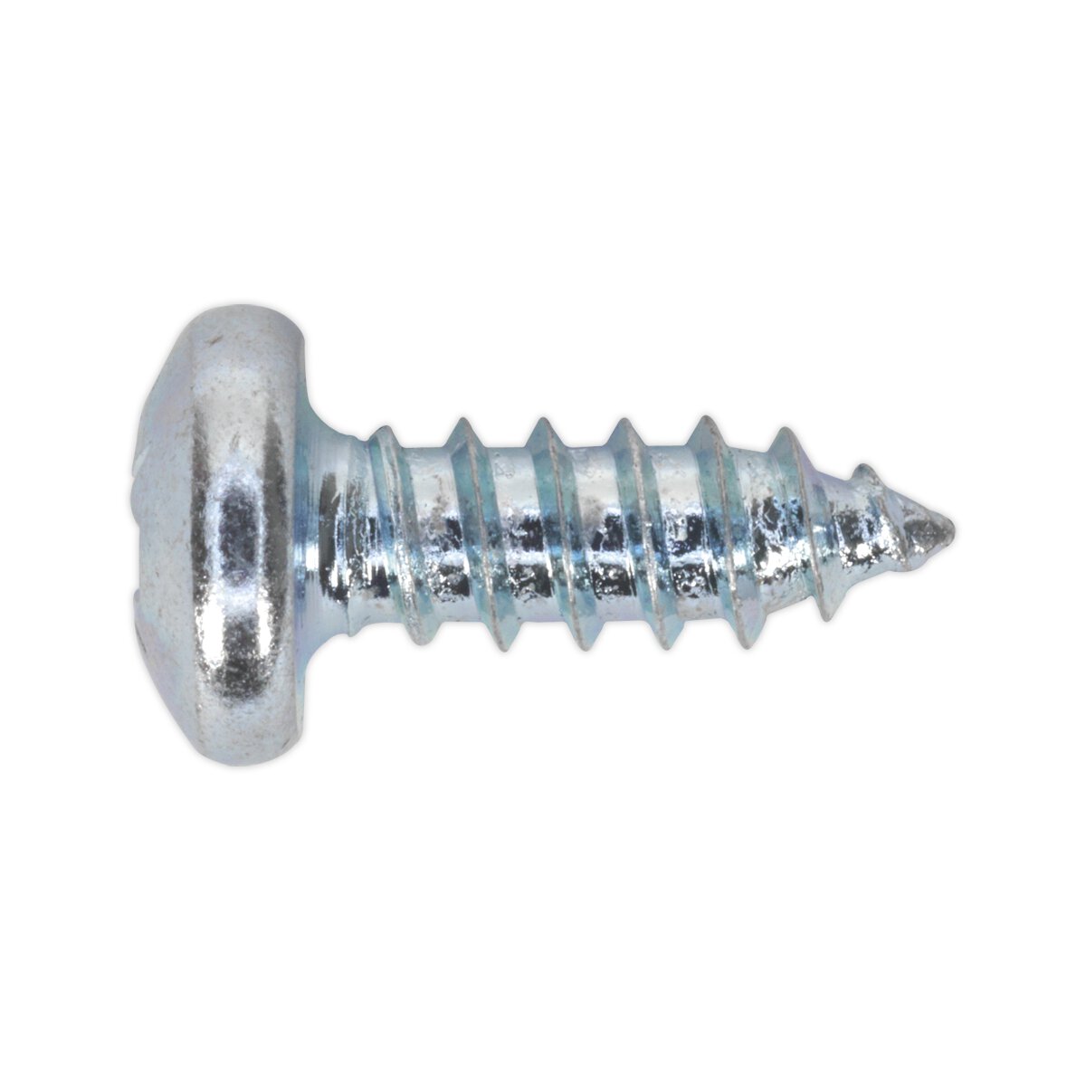 Self Tapping Screw 4.8 x 13mm Pan Head Pozi Zinc DIN 7981CZ Pack of 100