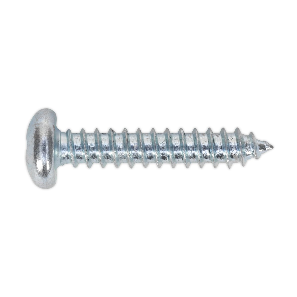 Self Tapping Screw 4.8 x 25mm Pan Head Pozi Zinc DIN 7981CZ Pack of 100