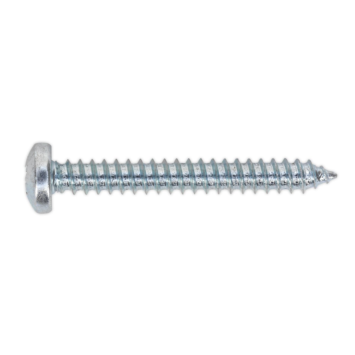Self Tapping Screw 4.8 x 38mm Pan Head Pozi Zinc DIN 7981CZ Pack of 100