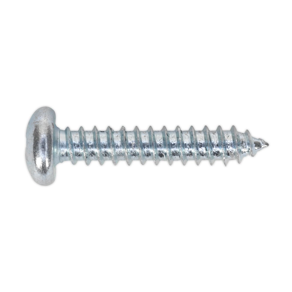 Self Tapping Screw 6.3 x 38mm Pan Head Pozi Zinc DIN 7981CZ Pack of 100
