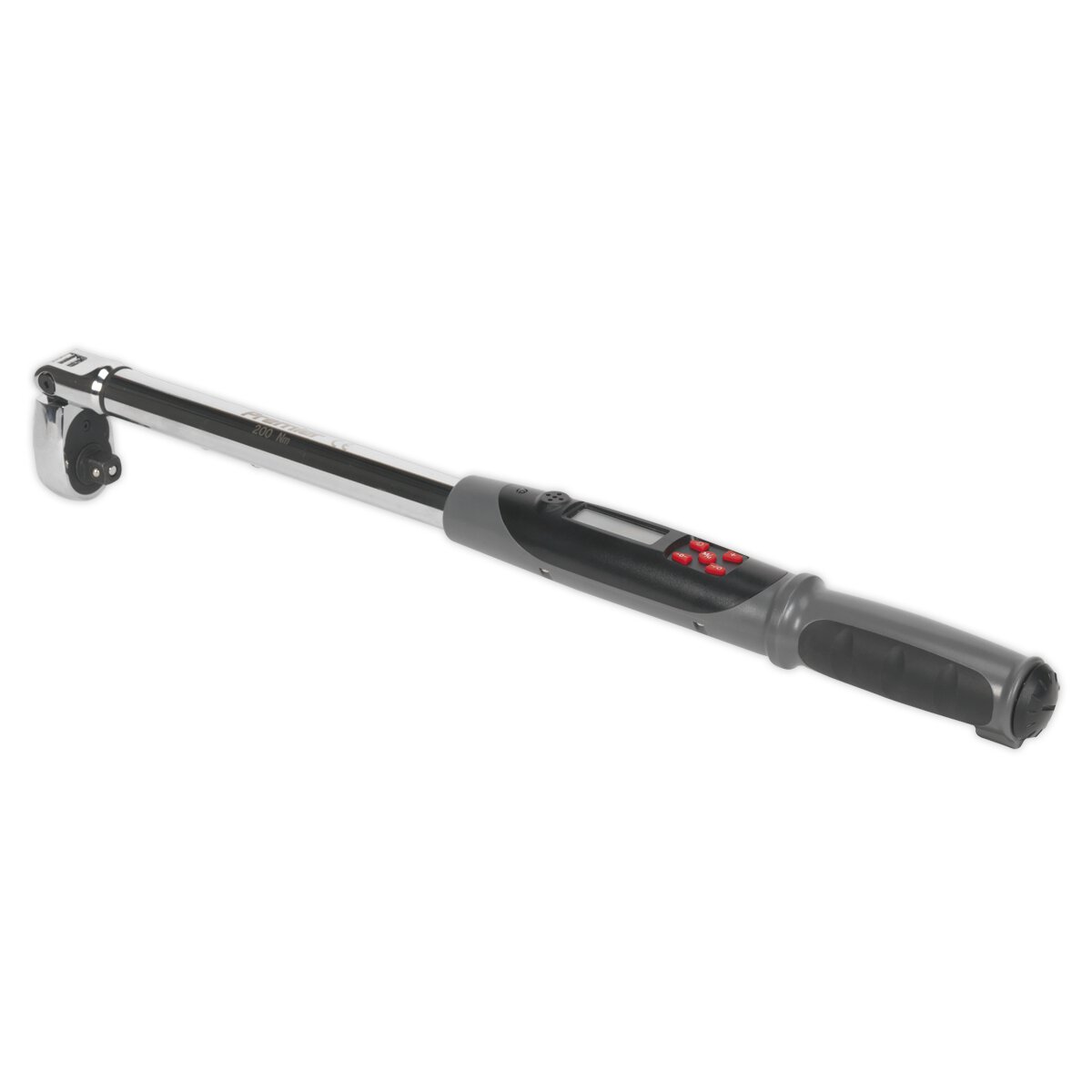 Angle Torque Wrench Flexi-Head Digital 1/2"Sq Drive 20-200Nm(14.7-147.5lb.ft)