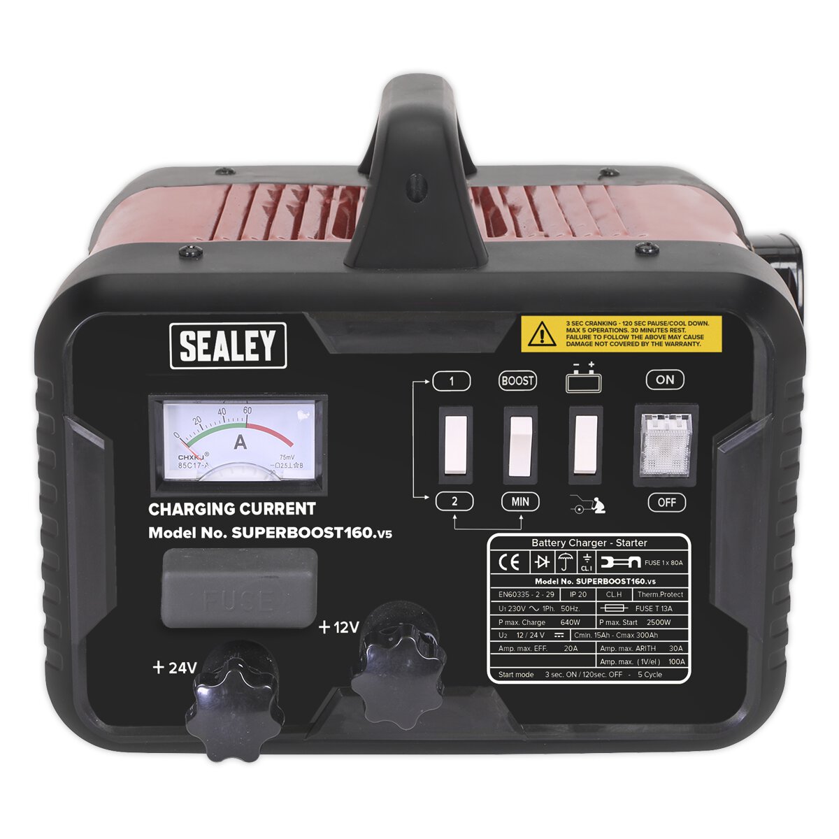Starter/Charger 160/30Amp 12/24V 230V