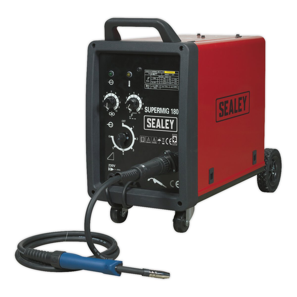 Professional MIG Welder 180A 230V with Binzel® Euro Torch
