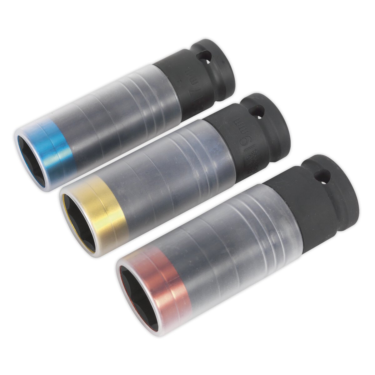 Alloy Wheel Ultra-Power Impact Socket Set 3pc 1/2"Sq Drive