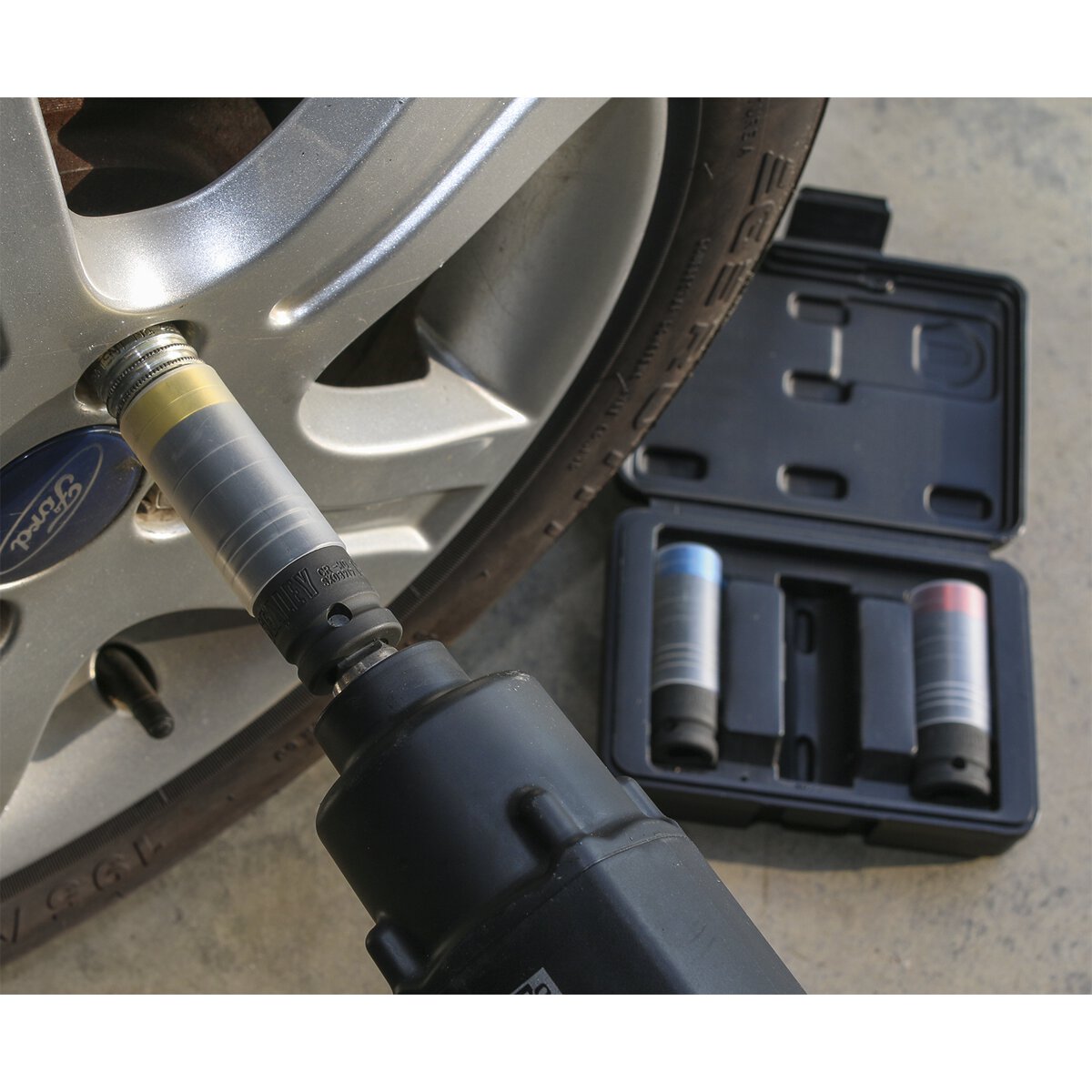 Alloy Wheel Ultra-Power Impact Socket Set 3pc 1/2"Sq Drive
