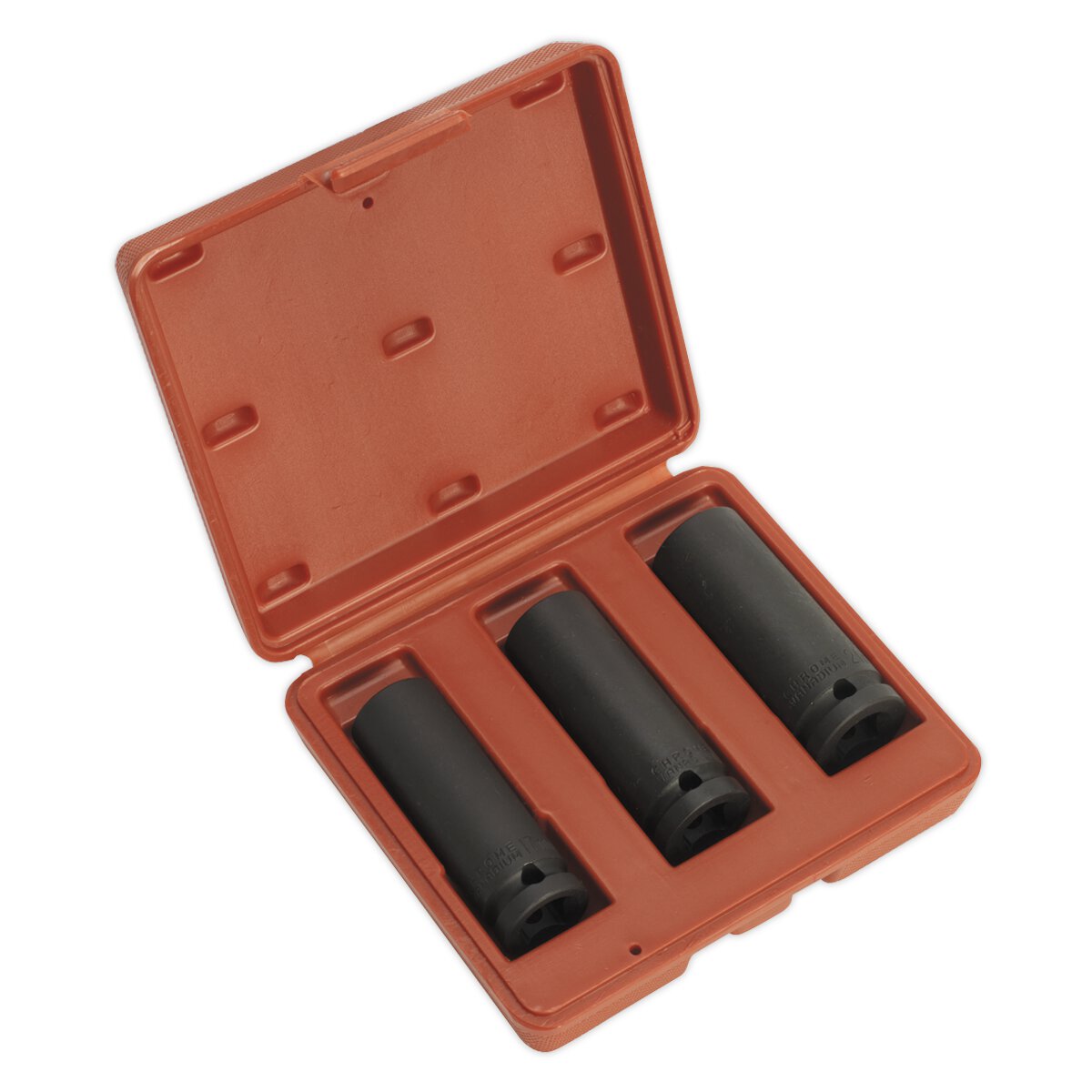 Impact Socket Set 3pc Deep 1/2"Sq Drive