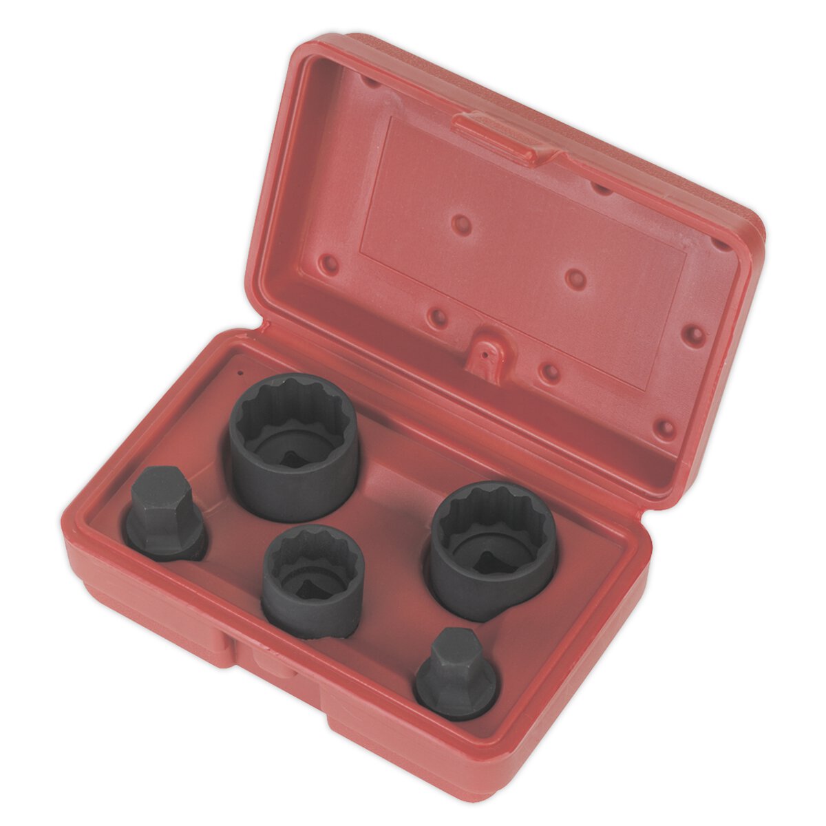Impact Hub Socket & Socket Bit Set 5pc 12-Point 1/2