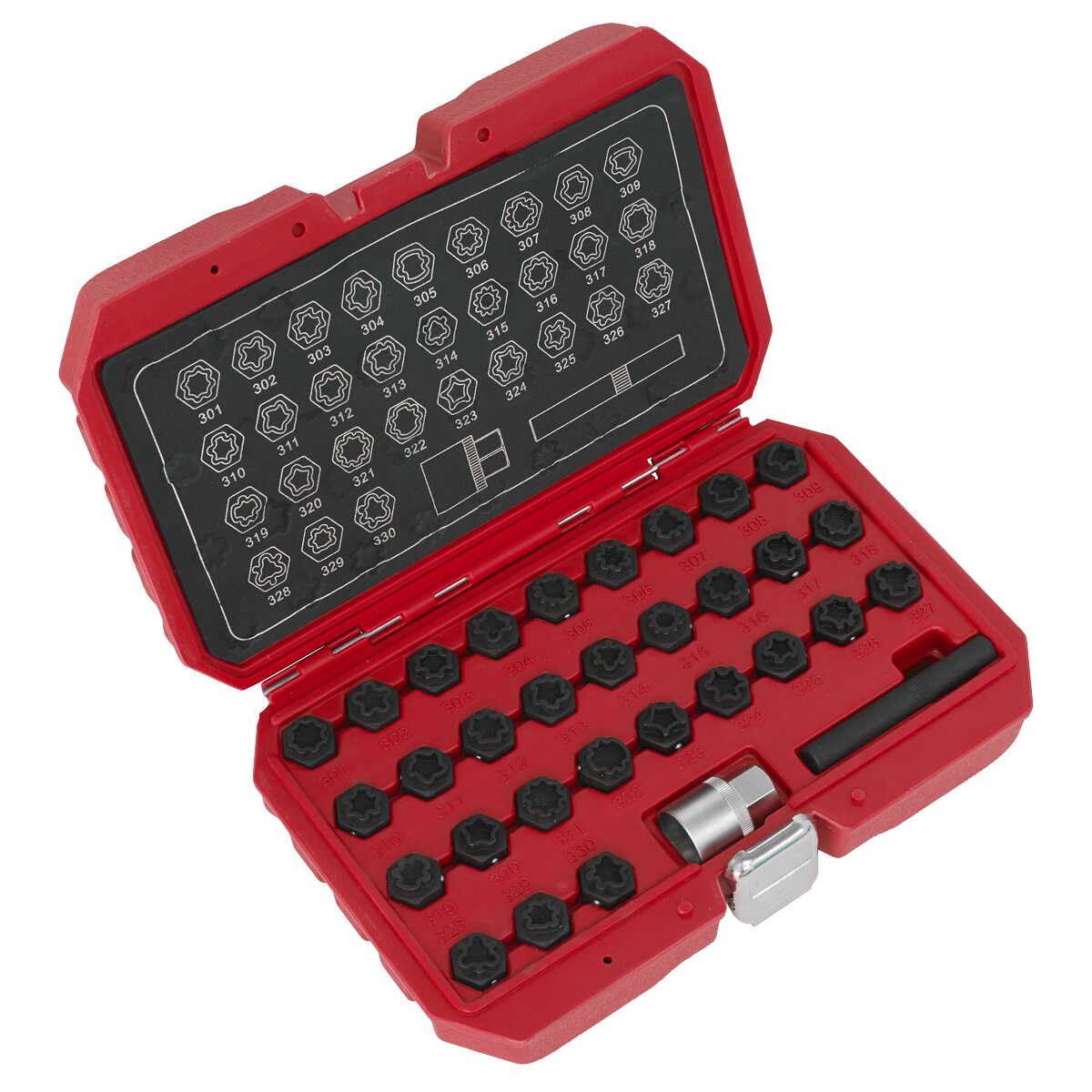 Locking Wheel Nut Key Set 32pc - Mercedes