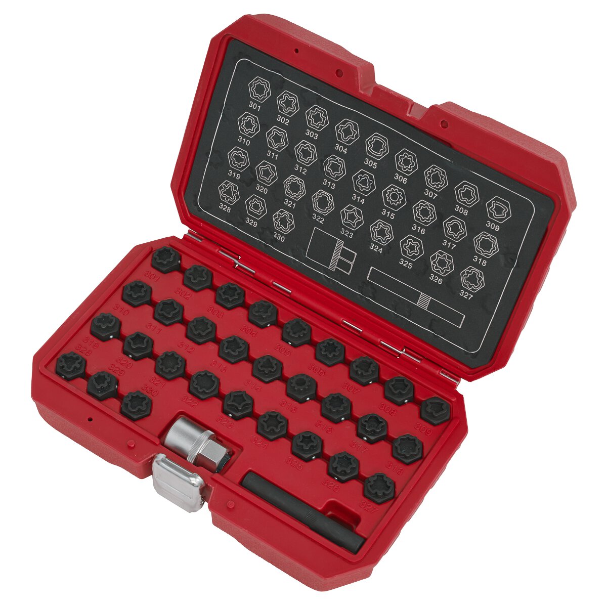 Locking Wheel Nut Key Set 32pc - Mercedes