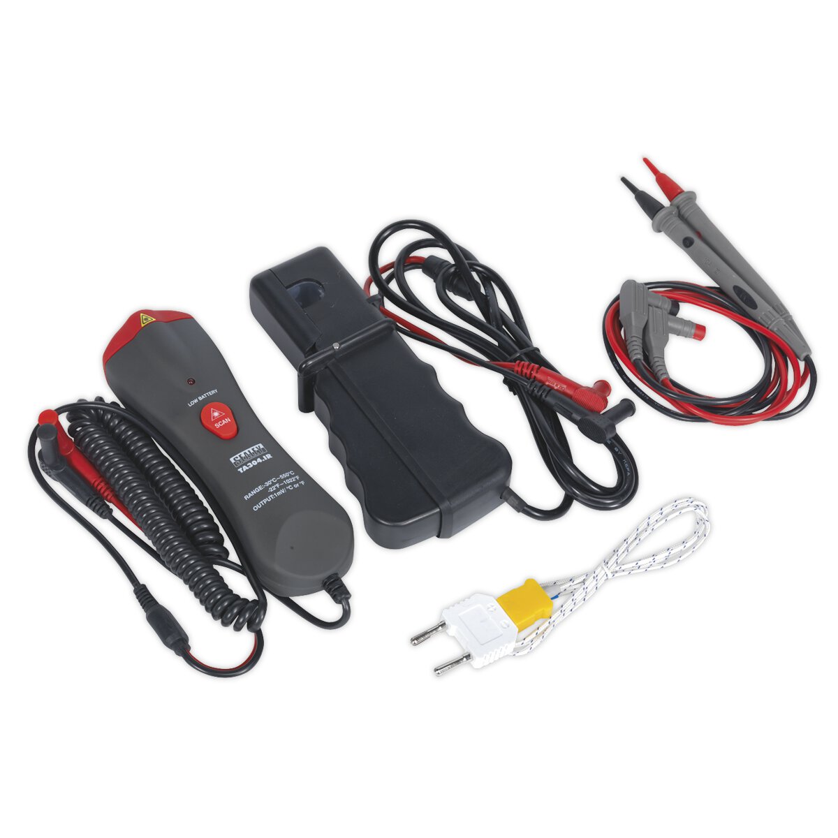 Digital Automotive Analyser 15 Function with Inductive Coupler/Infrared Temperature Probe