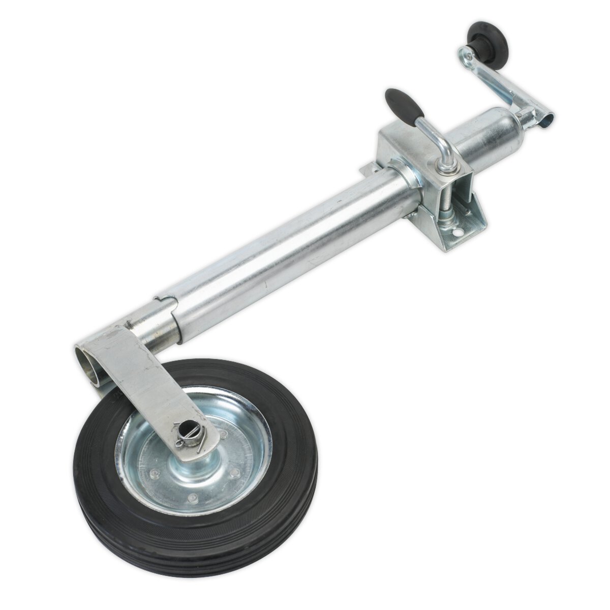 Jockey Wheel & Clamp Ø50mm - 200mm Solid Wheel