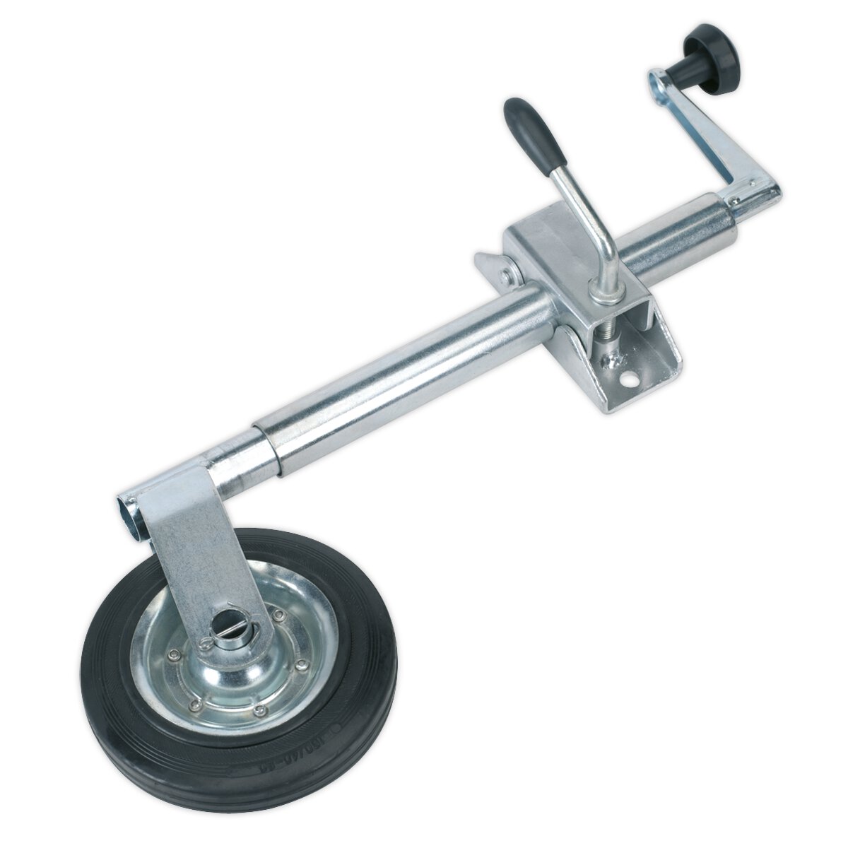 Jockey Wheel & Clamp Ø35mm - 150mm Solid Wheel
