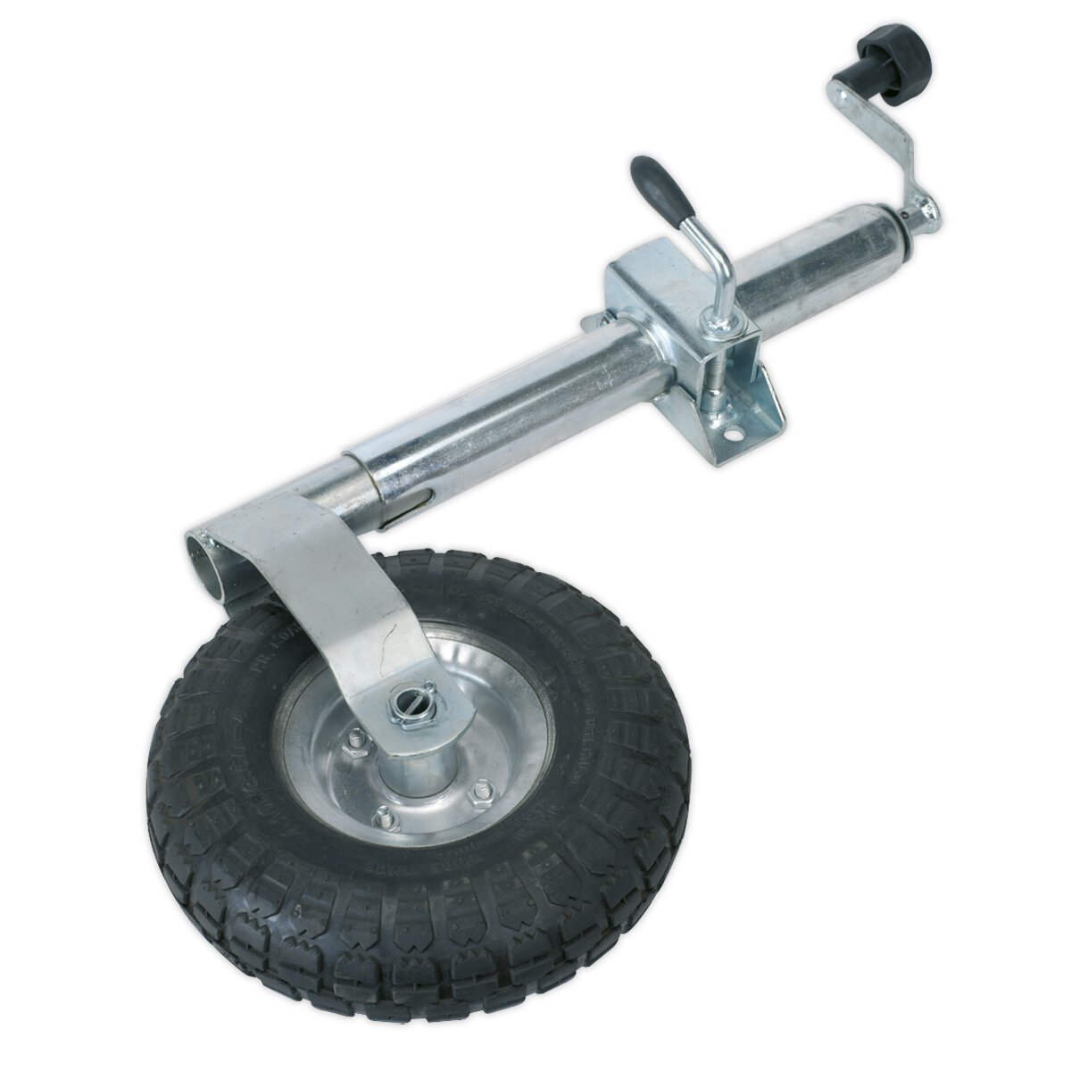 Jockey Wheel & Clamp Ø48mm - 260mm Pneumatic Wheel