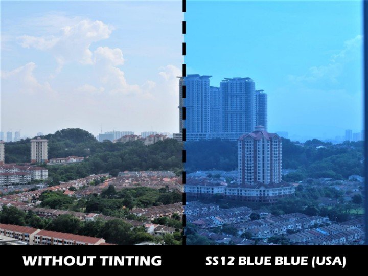 CAMO FILM Commercial Window & Residential Film SS12 BLUE