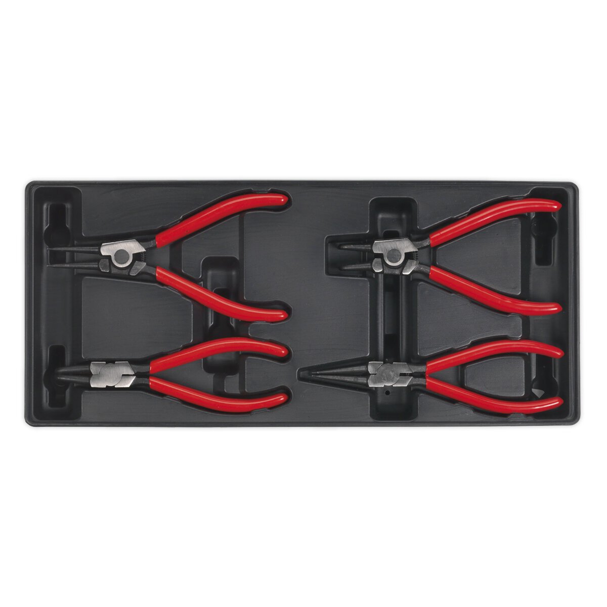 Tool Tray with Circlip Pliers Set 4pc