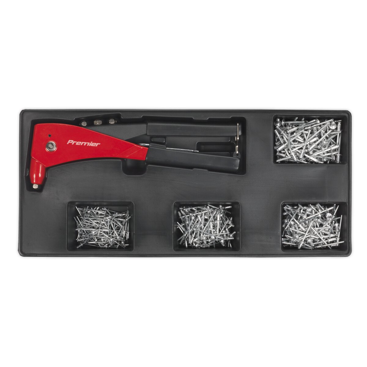 Tool Tray with Riveter & 400 Assorted Rivet Set