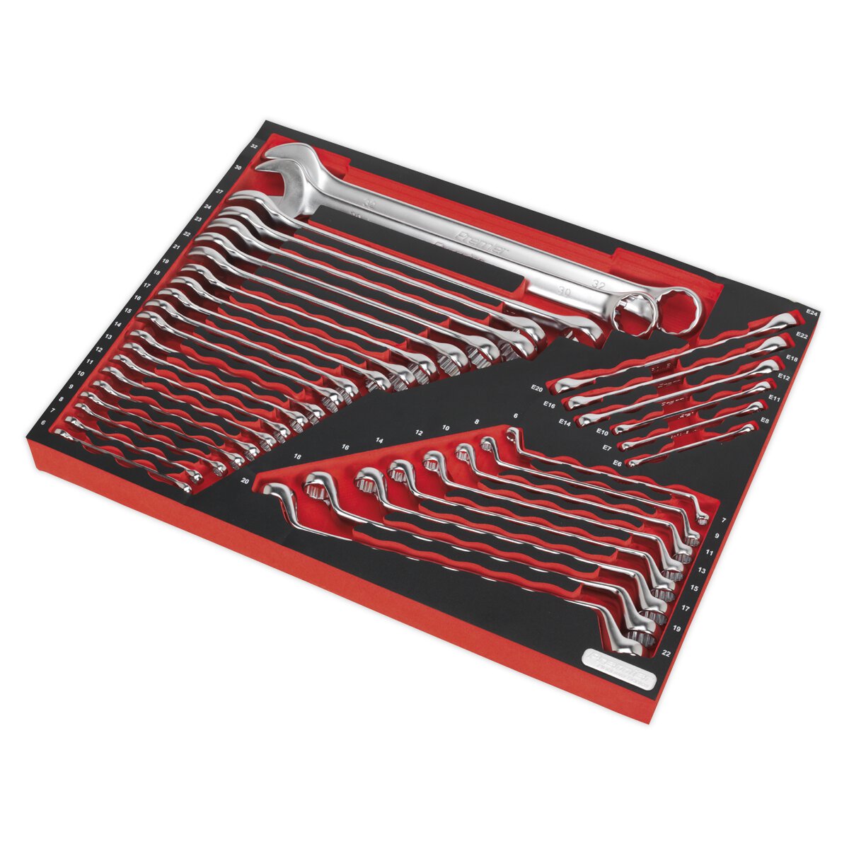 Tool Tray with Spanner Set 35pc
