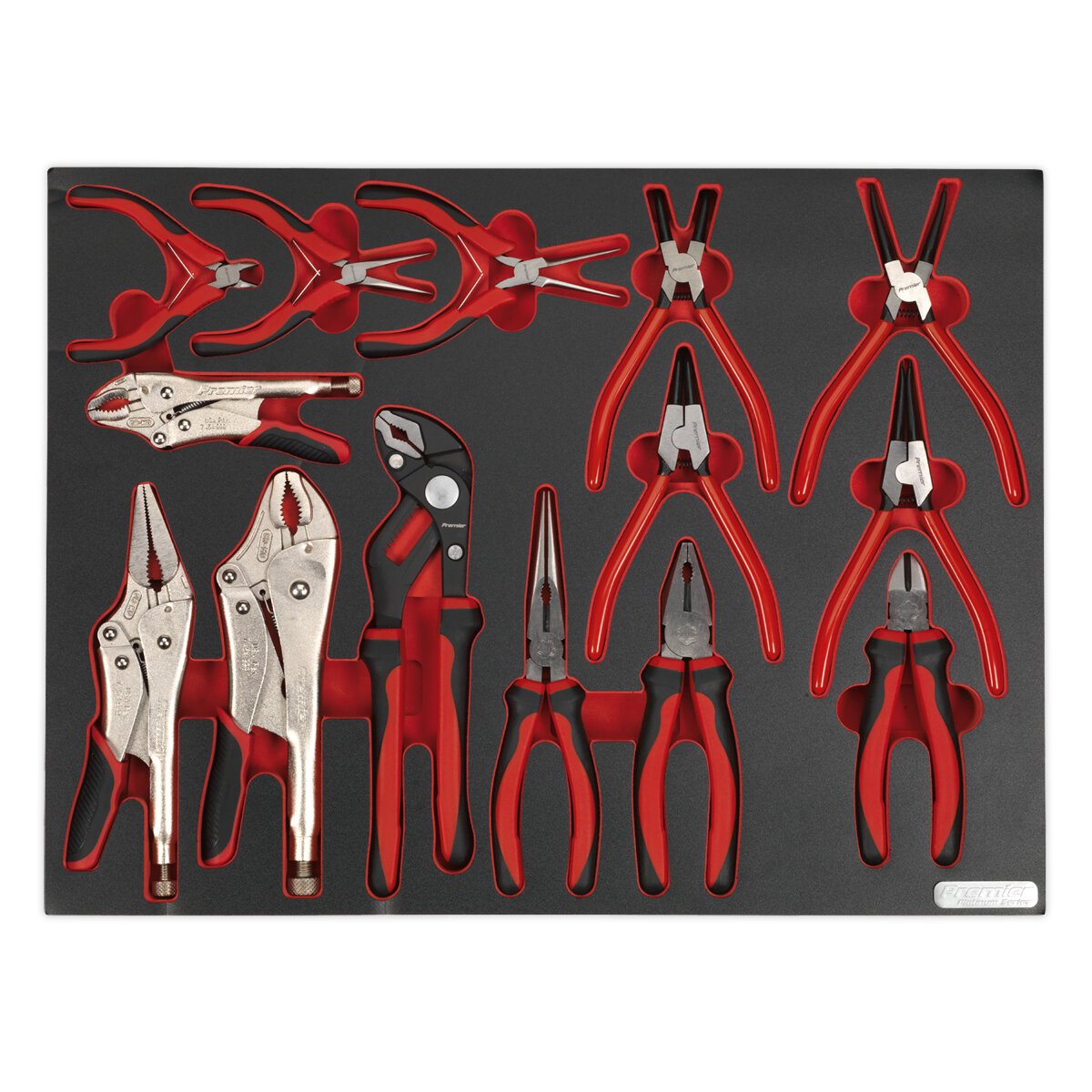 Tool Tray with Pliers Set 14pc