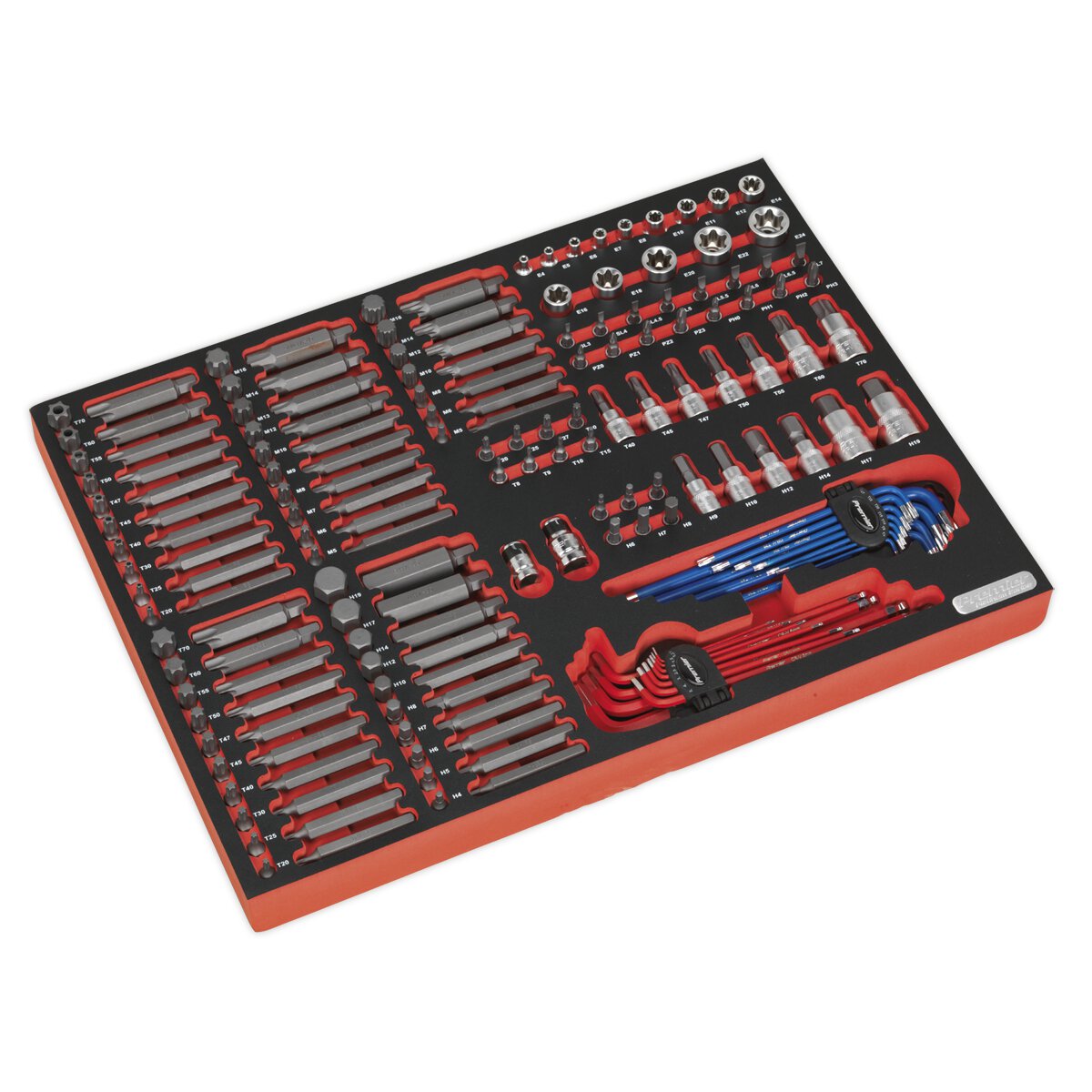 Tool Tray with Specialised Bits & Sockets 177pc