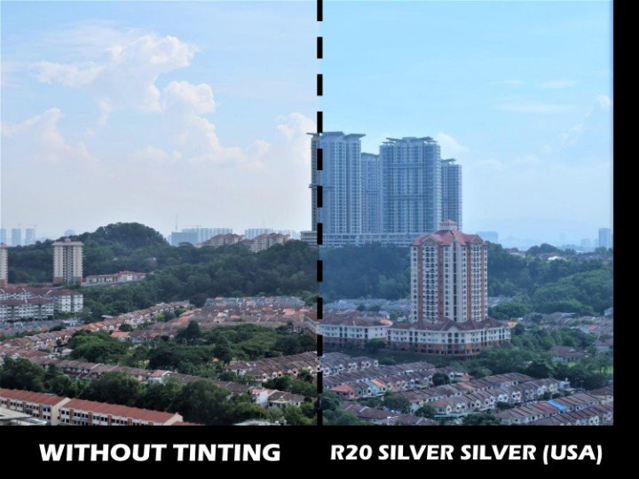 CAMO FILM Commercial Window & Residential Film R 20 SILVER