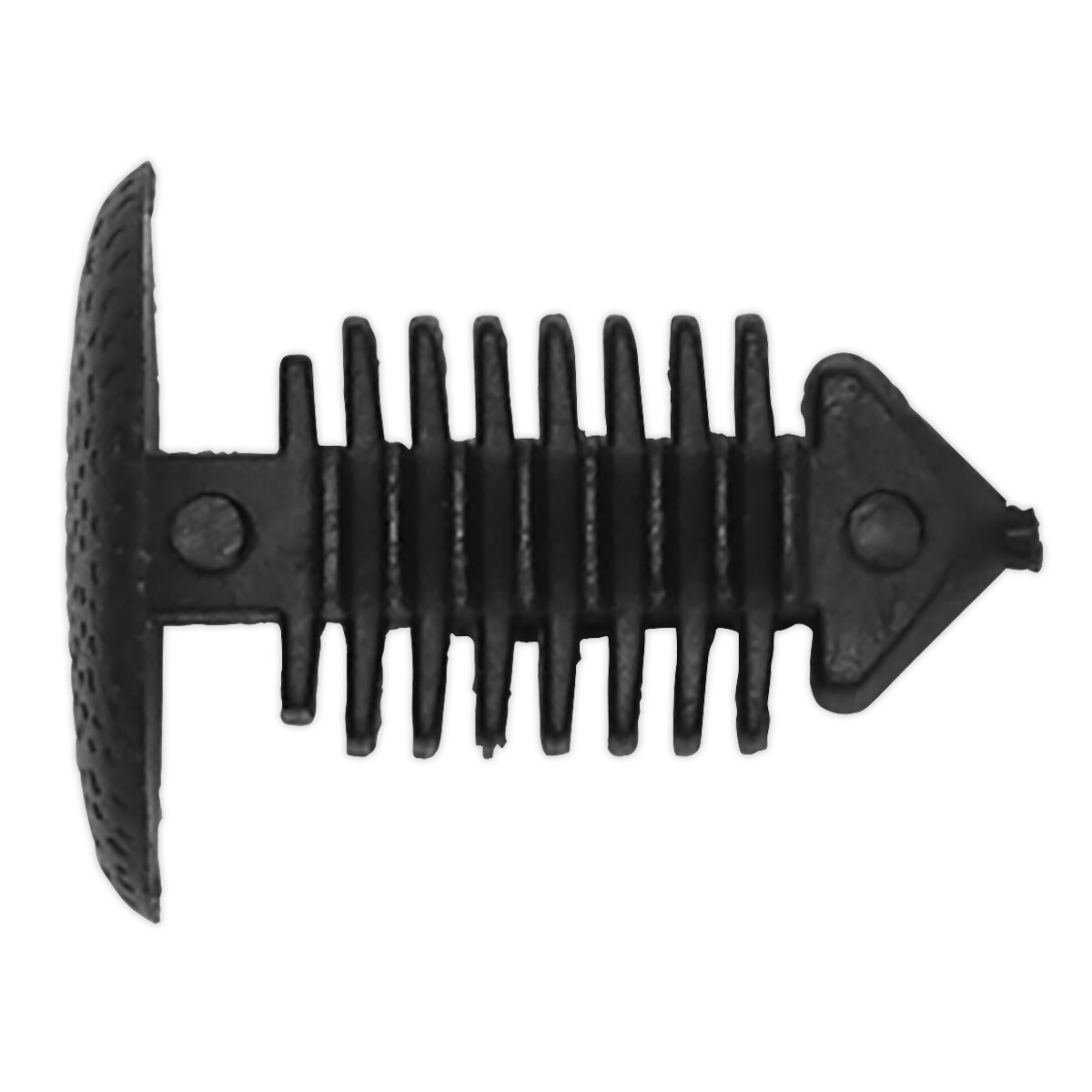 Fir Tree Clip, Carpet/Trim, Black, Ø14mm x 18mm, GM - Pack of 20