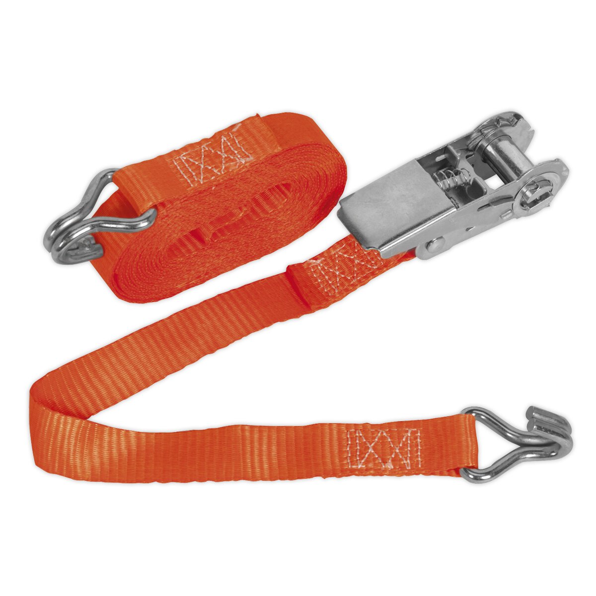 Ratchet Tie Down 25mm x 4.5m Polyester Webbing 800kg Load Test