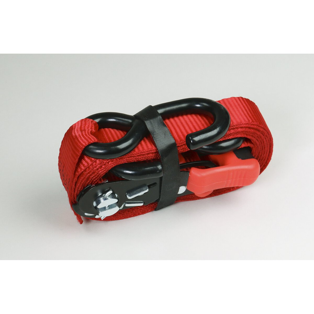 Slide Ratchet Tie Down 32mm x 3m Polyester Webbing with S Hooks 1200kg Load Test