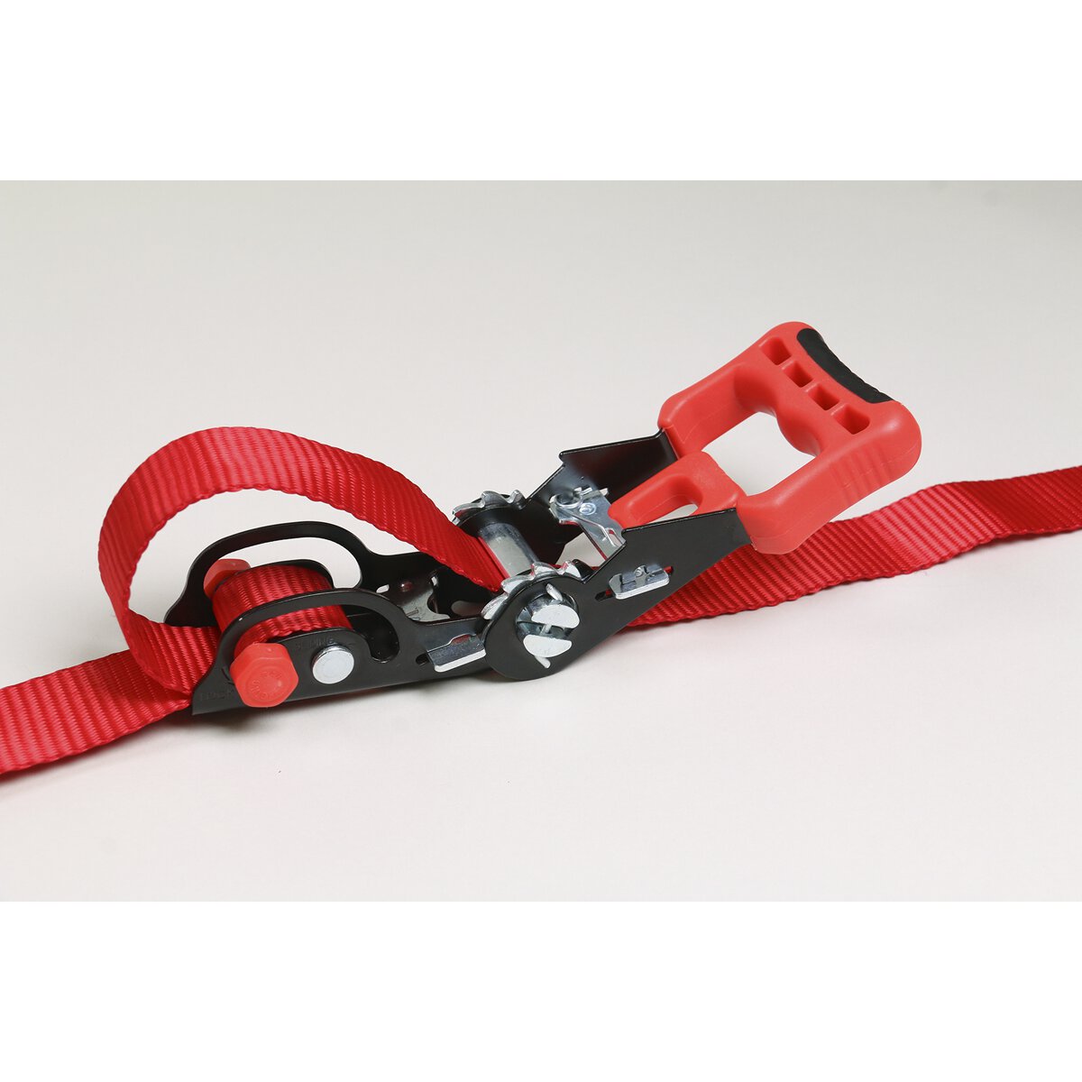 Slide Ratchet Tie Down 32mm x 3m Polyester Webbing with S Hooks 1200kg Load Test