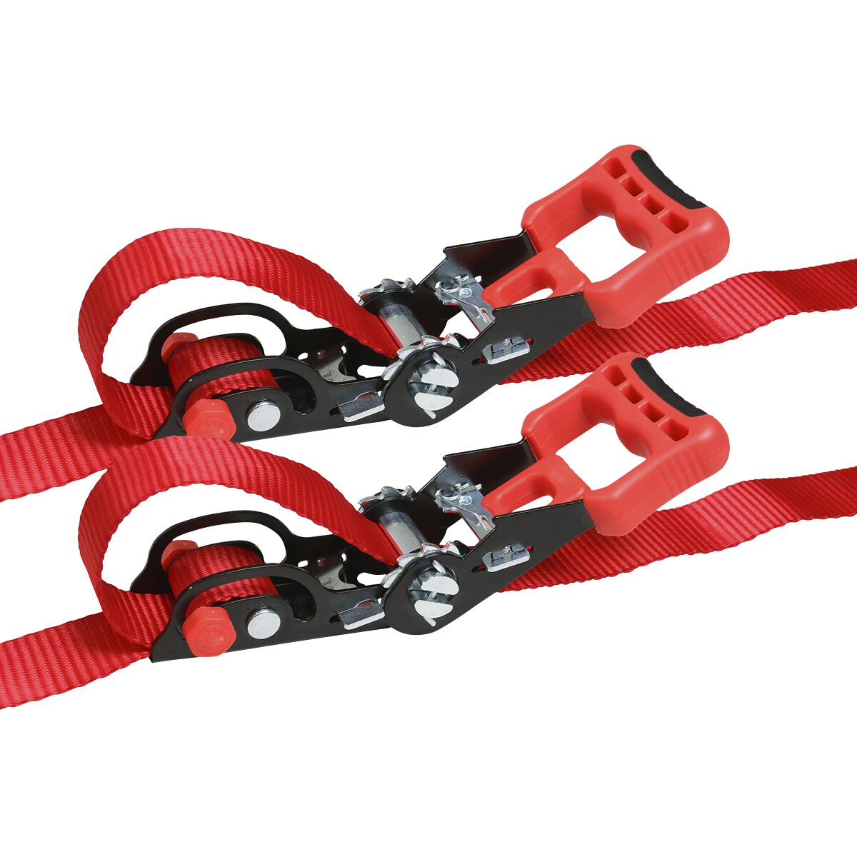 Slide Ratchet Tie Down 32mm x 3m Polyester Webbing with S Hooks 1200kg Load Test