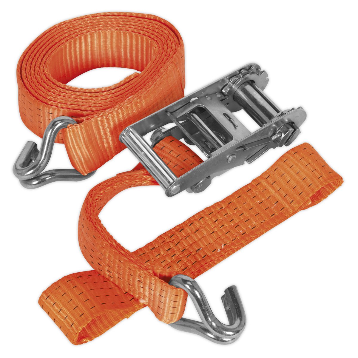 Car Transporter Ratchet Tie Down 50mm x 3m Alloy Wheel - Single 5000kg Load Test