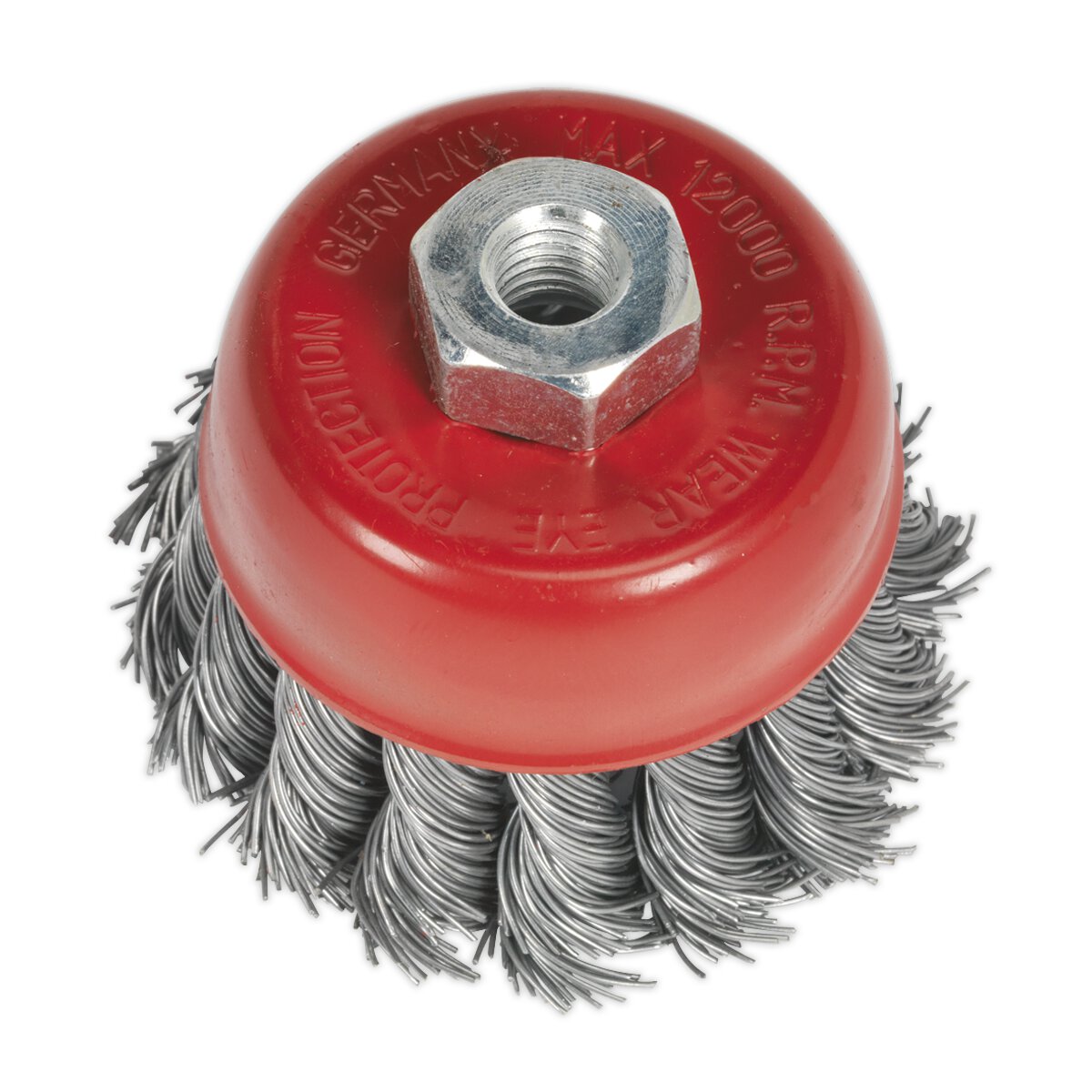 Twist Knot Wire Cup Brush Ø65mm M10 x 1.25mm