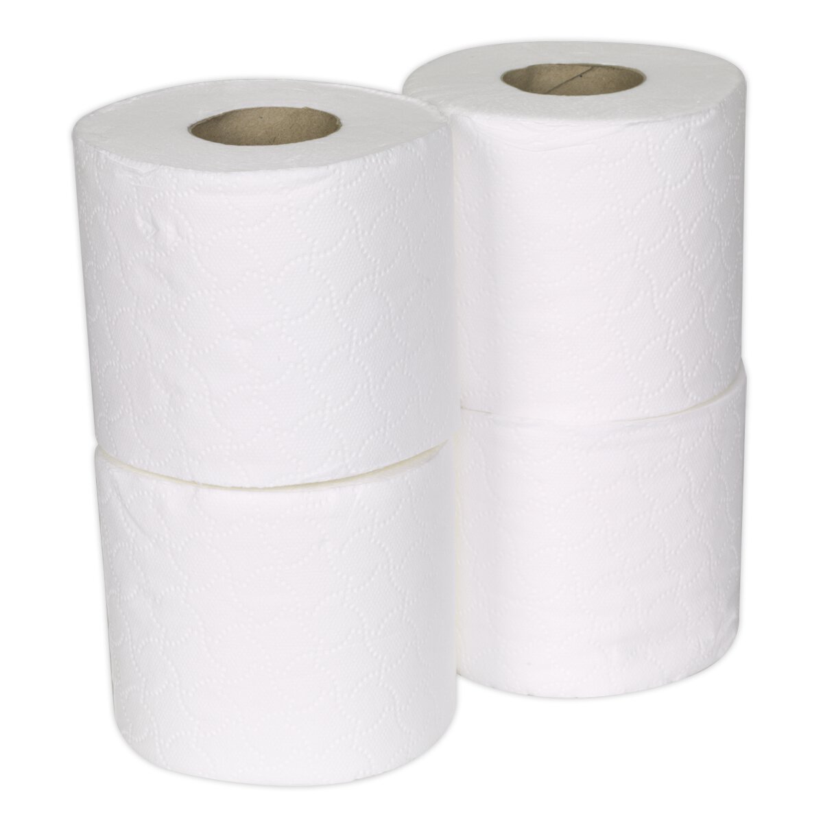 Toilet Roll Plain White Pack of 4 x 9 (36 Rolls)