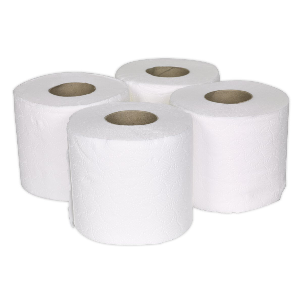 Toilet Roll Plain White Pack of 4 x 9 (36 Rolls)