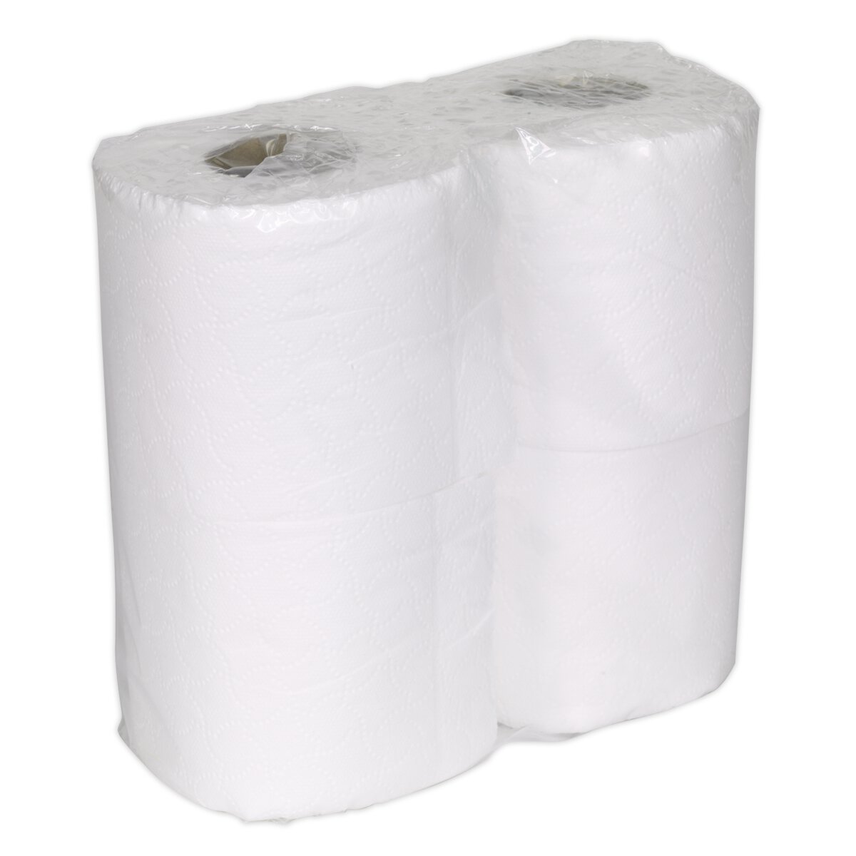 Toilet Roll Plain White Pack of 4 x 9 (36 Rolls)