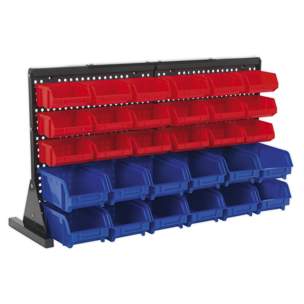 Bin Storage System Bench Mounting 30 Bins